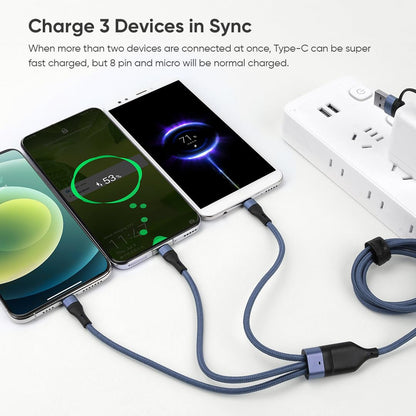 Voltma Multi Charger Cable, 5 in 1 Fast Charging Cord, 40W