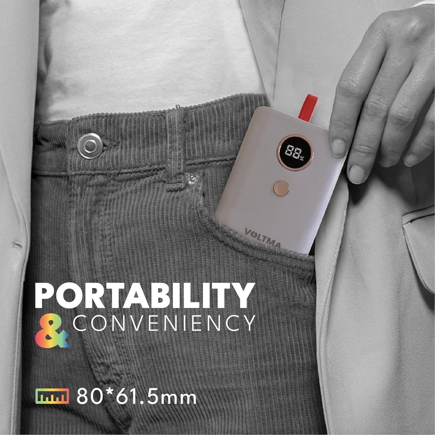 Voltma Mini Power Bank, 10,000mAh 30W