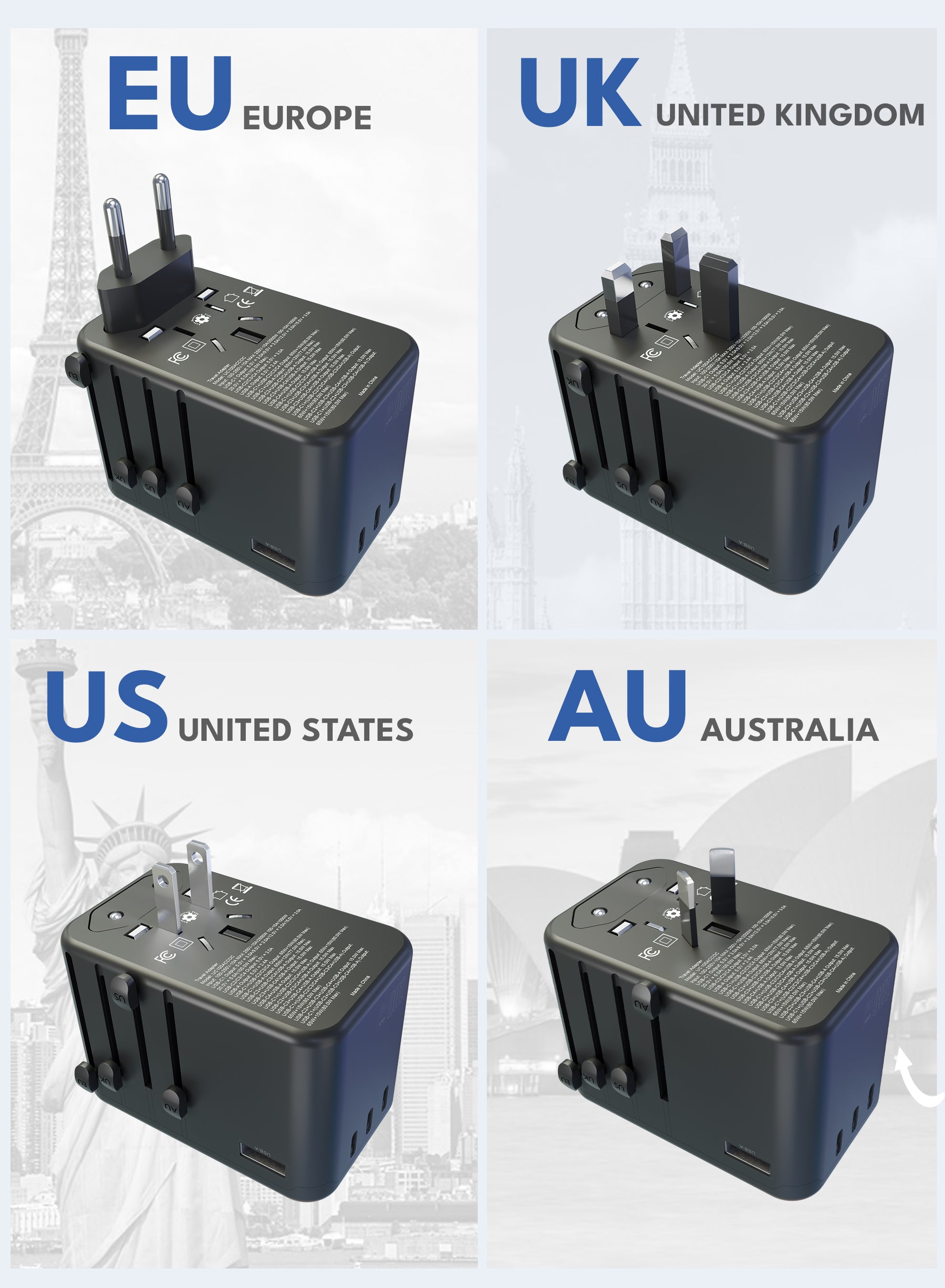 VOLTMA Universal Charger 100W - 4 USB-C Ports
